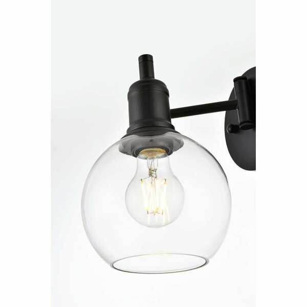 Cling 110 V E26 1 Light Vanity Wall Lamp, Black CL2946153